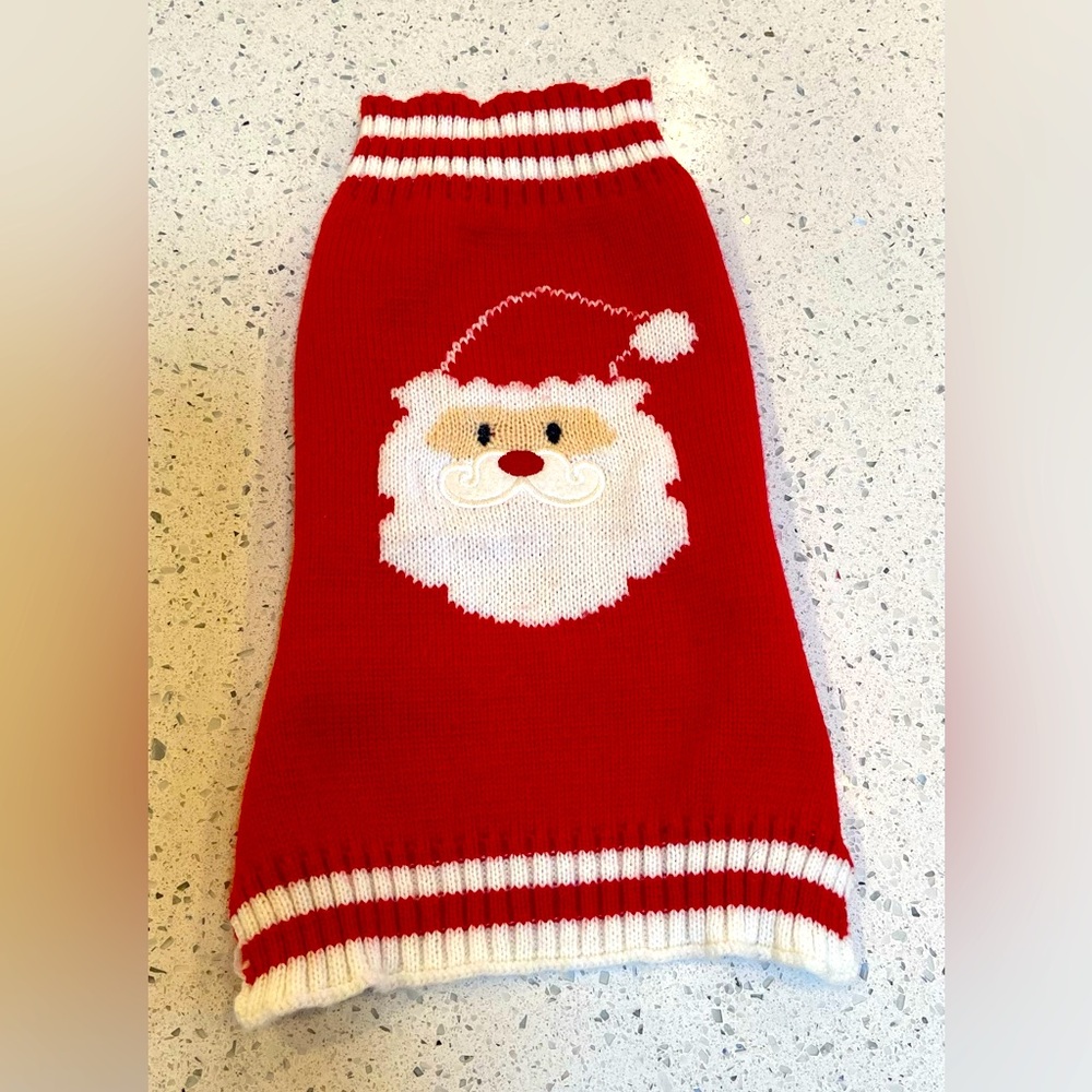 Red Santa Dog Sweater